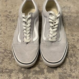 Men's Gray old school vans VGUC size 10